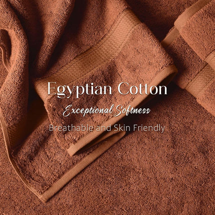 Home City, 100% Cotton, Towel Set, Rust - Towel