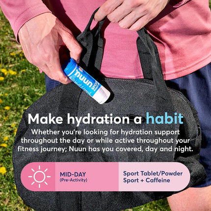 Nuun Sport: Electrolyte-Rich Sports Drink Tablets, Strawberry Lemonade, Box of 4 Tubes (40 servings), Sports Drink for Replenishment of Essential Electrolytes Lost Through Sweat