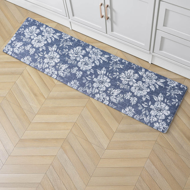 Laura Ashley - Anti-Fatigue Kitchen Mat, Iris Flor
