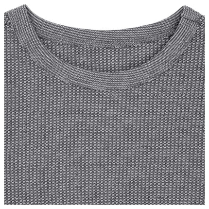 Conjunto de ropa interior térmica Fruit of the Loom Premium Waffle para niños, Heather Greystone, 10-12