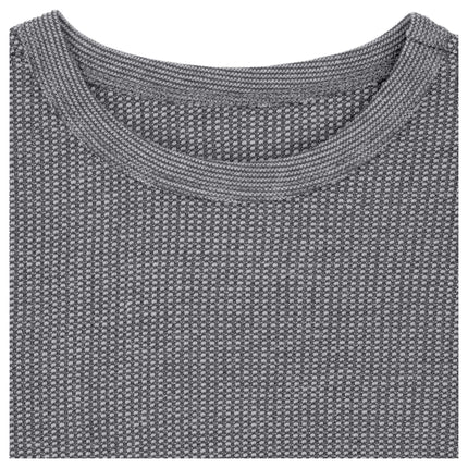 Fruit of the Loom Ensemble de sous-vêtements thermiques gaufre Premium pour garçons, Gris chiné, 6-7
