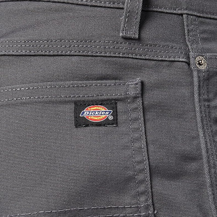 Dickies Workwear - Trousers for Men, Duck Carpenter Pants, Regular Fit, Stone Wash Grey, 40W