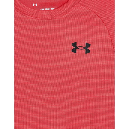Under Armour boys Tech Textured Short Sleeve T Shirt Tech Textured Short Sleeve T Shirt (pack of 1), (600) Red / / Black, XS