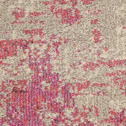 Nourison Celestial Modern Area Rug Runner, 2' x 6' (2'x6'), Ivory/Pink