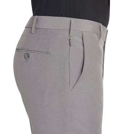 Van Heusen Men's Slim Fit Flex Flat Front Pant, Smoked Grey, 30W x 34L