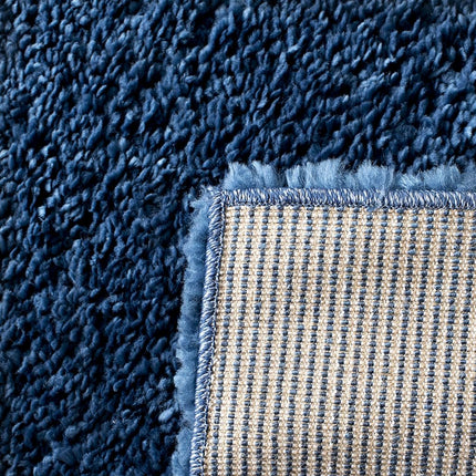 Safavieh Shaggy Indoor Woven Rectangle Area Rug, August Shag Collection, AUG900, in Navy, 91 X 152 cm for Living Room, Bedroom or Any Indoor Space