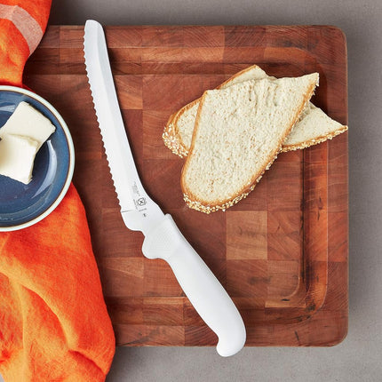 Mercer Culinary M18135 Serrated Bread Knife, White