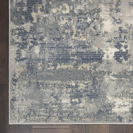 Nourison Concerto Abstract Grey/Beige 5'3" x 7'3" Area -Rug, Easy -Cleaning, Non Shedding, Bed Room, Living Room, Dining Room, Kitchen (5x7)