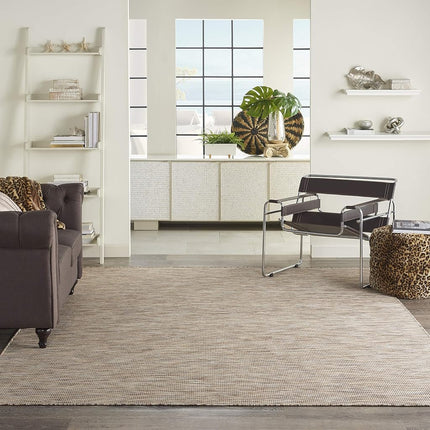 Nourison Positano Indoor-Outdoor Aqua 7' x 10' Area Rug, Easy Cleaning, Non Shedding, Bed Room, Living Room, Dining Room, Backyard, Deck, Patio (7x10)