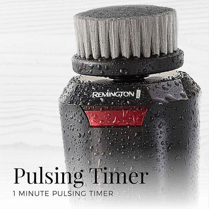Remington Reveal Men's Compact Facial Cleansing Brush with Pre Shave and Charcoal Heads (FC1500B)