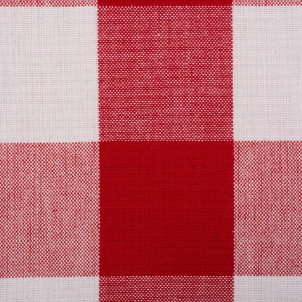 DII Buffalo Check Kitchen Collection, Classic Farmhouse Dishtowel Set, 20x30, Red & White, 3 Piece