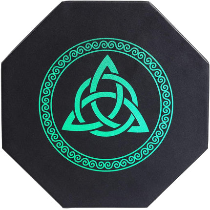 Premium Dice Tray for DND, Detailed World Tree & Triquetra Design – 23 CM