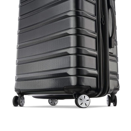 Samsonite Unisex Omni 2 Hardside Expandable Luggage with Spinner Wheels, Midnight Black, 2-Piece Set (Carry-on/Medium), Omni 2 Hardside Expandable Luggage with Spinner Wheels