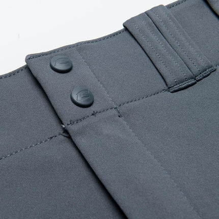 Pantalon de baseball CHAMPRO pour garçon à jambe ouverte, coupe ample, avec entrejambe ajustable et zone de glisse renforcée Graphite