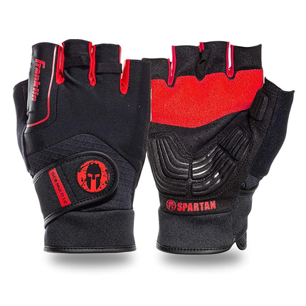 Guantes Franklin Sports Spartan Race Multi 1.0 OCR, Negro/Rojo - Adulto Pequeño