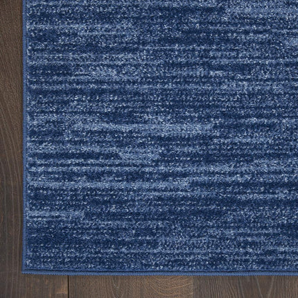 Nourison Essentials 2' x 4' Navy Blue Fabric Outdoor Area Rug (2' x 4')
