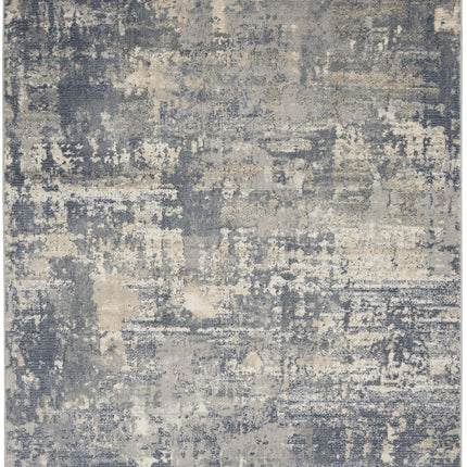 Nourison Concerto Abstract Grey Beige 3' x 5' Area -Rug, Easy -Cleaning, Non Shedding, Bed Room, Living Room, Dining Room, Kitchen (3x5)