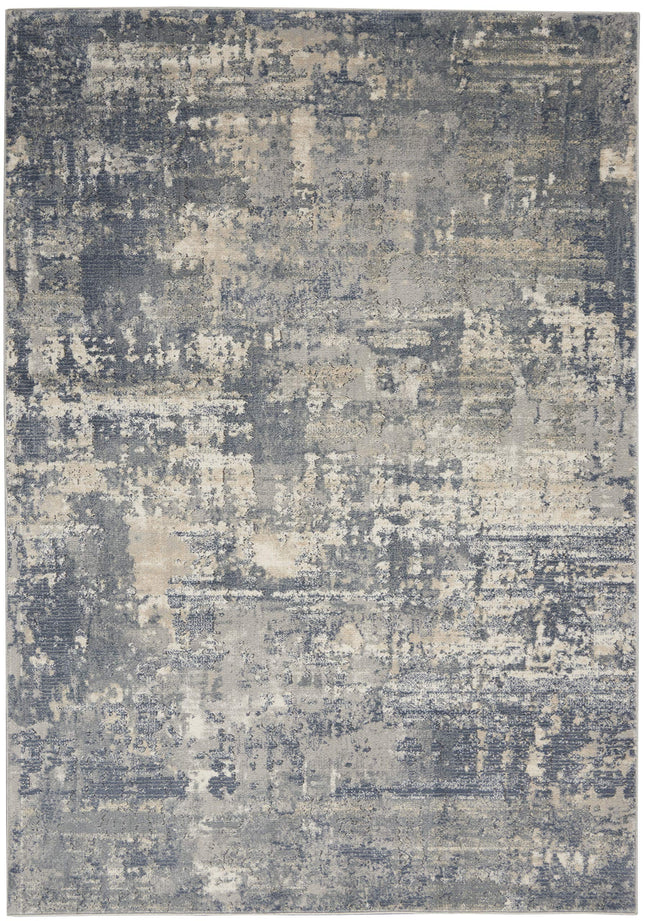 Nourison Concerto Abstract Grey Beige 3' x 5' Area -Rug, Easy -Cleaning, Non Shedding, Bed Room, Living Room, Dining Room, Kitchen (3x5)