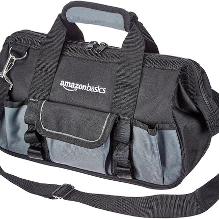 Amazon Basics Tool Bag, 30.5 cm, Grey,silver