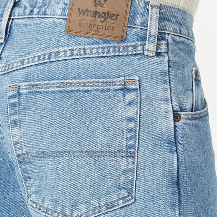 Wrangler Authentics Men's Classic 5-Pocket Relaxed Fit Cotton Jean, Stone Bleach, 42W x 28L