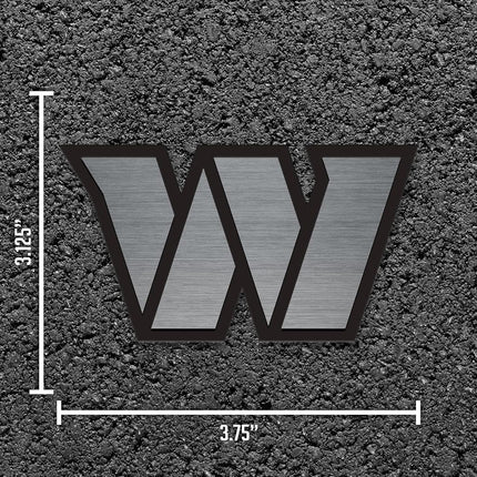 Rico Industries NFL Washington Commanders Antique Auto Emblem Antique Nickel Auto Emblem for Car/Truck/SUV