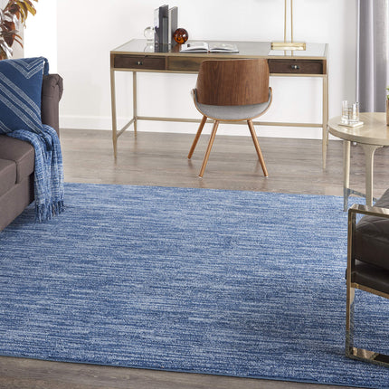 Nourison Essentials Indoor/Outdoor Navy Blue 7' x 