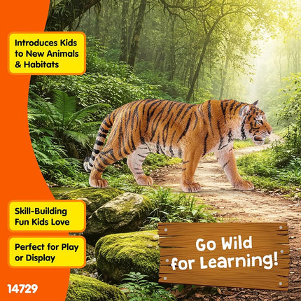 Schleich Wild Life - Realistic Tiger Figurine Toy - Kids Ages 3+ | 14729