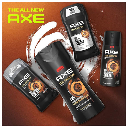 Axe Anti Perspirant Odor & Wetness Protection Dark Temptation 2.7 oz (Pack of 6)