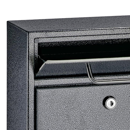Mail Boss 7413 High Security Steel Locking Wall Mounted Mailbox-Office Drop Comment Letter Deposit Box, Galaxy, M