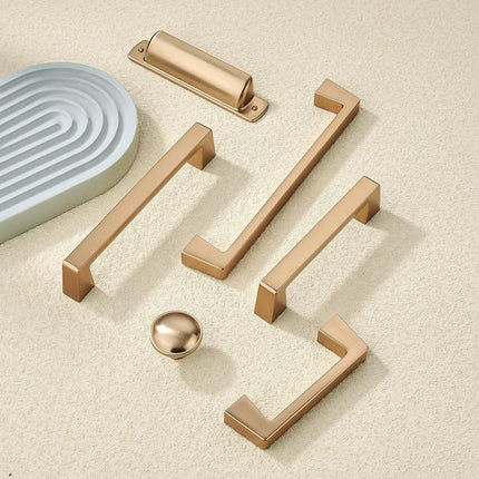 khtumeware 6 Pack 6.25 Inch(160mm) Kitchen Cabinet Handles,Champagne Bronze Cabinet Pulls Kitchen Cabinet Hardware, Furniture Pulls for Bathroom Cupboard Drawer Handles Dresser Pulls