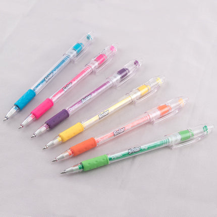 Stylos gel Pentel Solar Pop néon 0,6 mm 4/paquet-Orange, Jaune, Vert, Rose