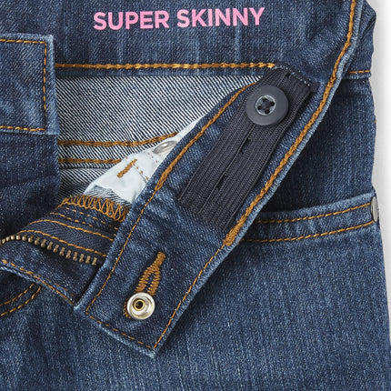 The Children's Place Girls' Super Skinny Jeans, Victory Blue Wash, 5 Slim