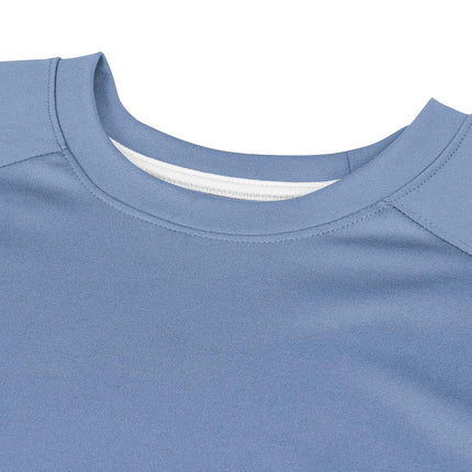 Camiseta de béisbol ligera con diseño Top Spin de CHAMPRO para hombre, azul claro, blanco, extragrande