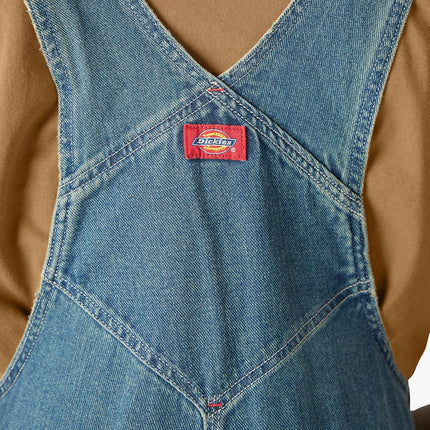 Dickies Mens Indigo Bib Overalls, Medium Heritage Tint, 40W x 34L
