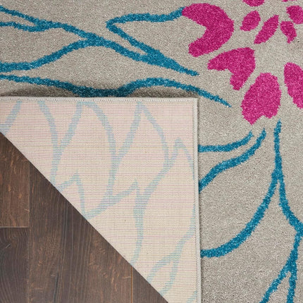 Nourison PSN17 Passion Area Rug, 3'9" x5'9, Grey