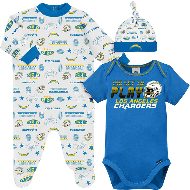 NFL Baby Boys' 3-pack Bodysuit, Sleep 'n Play, & C