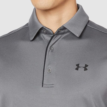 Under Armour Tech Men's Polo Shirt,Graphite/Black,Large