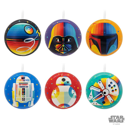 Hallmark Star Wars Tin Ball Christmas Ornaments, Set of 12