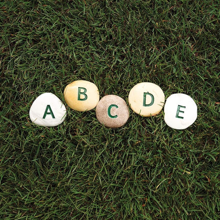 Yellow Door YD-9 Uppercase Alphabet Learning Pebbles For Kids kindergarten Grade to 3 Grade 5 H 3 L 3 W