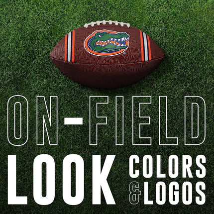 Franklin Sports Florida Gators Kids NCAA Youth Football - Official College Team Junior Footballs with Team Logos for Kids - Junior Size PVC Ball - Backyard + Tailgate Ball - 8.5"