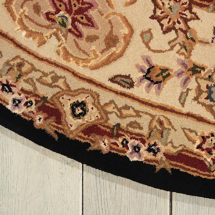 Nourison Passion Light Blue/Black 2'2" x 10' Area-Rug, Modern, Abstract, Easy-Cleaning, Non Shedding, Bed Room, Living Room, Dining Room, Kitchen, (10' Runner)