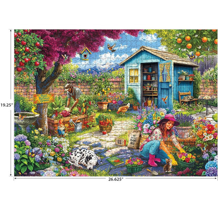 RoseArt - Hobby Haven - Couple in The Garden 1000 Piece Jigsaw Puzzle for Adults