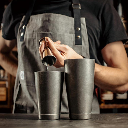 Barfly Cocktail Tin, Set (18 oz and 28 oz), Vintage Black