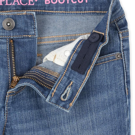 The Children's Place Girl's Basic Skinny Jeans, Blueberry Wash/Md Lara Wash/True Indigo, 10
