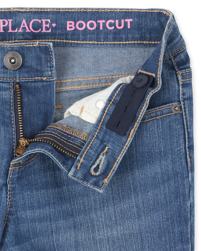 The Children's Place Jean Skinny basique pour fille, Bleu Myrtille/Lavage Moyen Lara/Indigo Authentique, 10