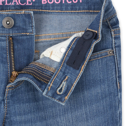 The Children's Place Girls' Bootcut Jeans, Md Lara Wash, 5