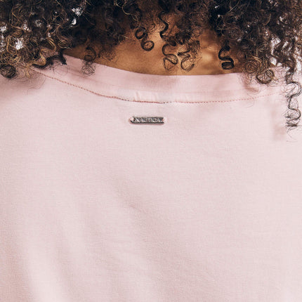 Nautica Top con nudo lateral de corte clásico para mujer - Rosa - Mediano