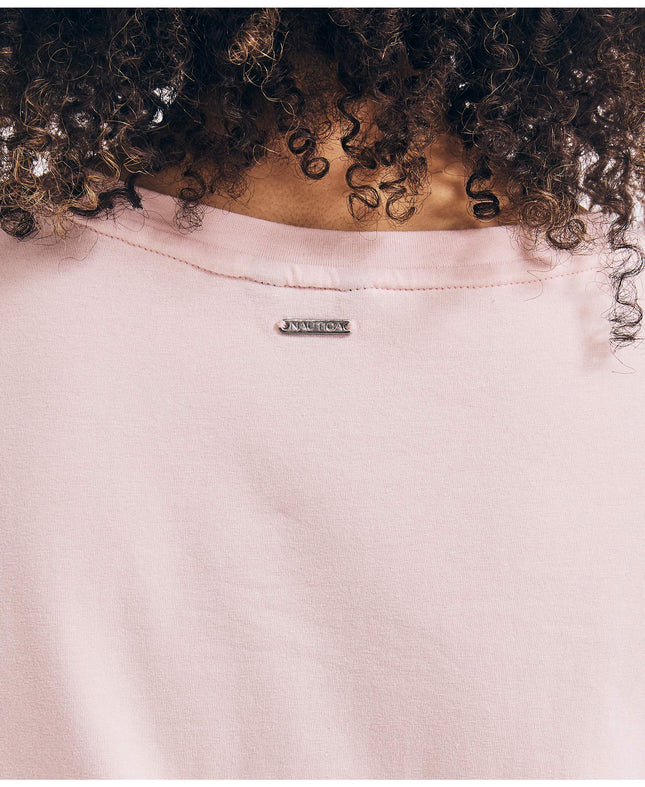 Haut classique à nœud latéral pour femme Nautica - Rose - Taille M