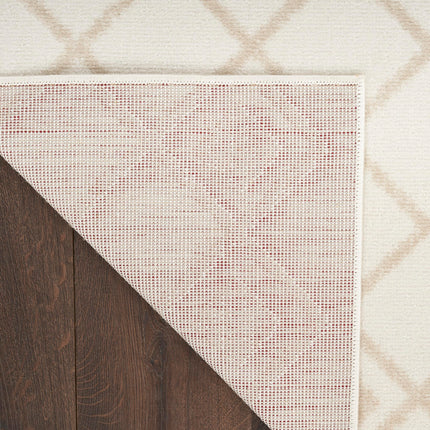 Nourison Grafix Farmhouse Ivory Beige 2'3" x 7'6" Area Rug, Easy Cleaning, Non Shedding, Bed Room, Living Room, Dining Room, Kitchen (2x8)