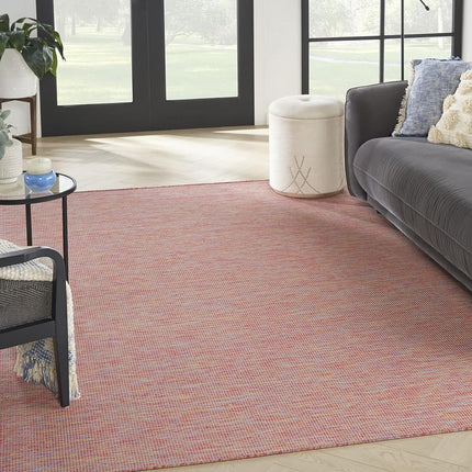 Nourison Positano Rainbow 7' x 10' Area Rug, Modern, Solid, Indoor/Outdoor, Easy Cleaning, Non Shedding, Bed Room, Living Room, Deck, Backyard
